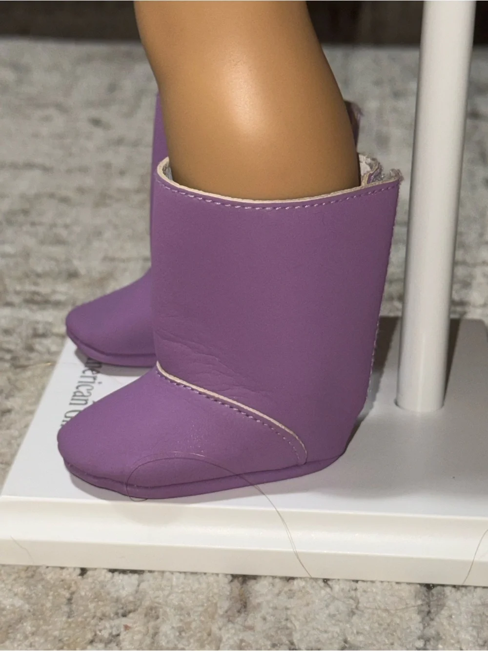 American Girl purple boots